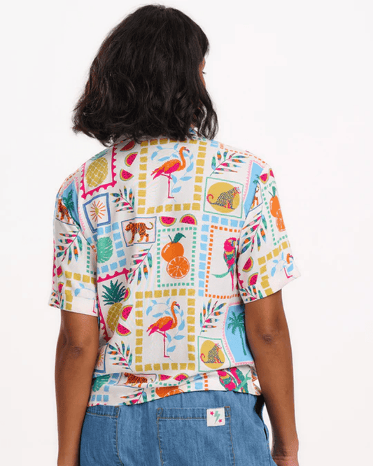 Odele Jungle Tile Shirt - Pink Poodle Boutique -