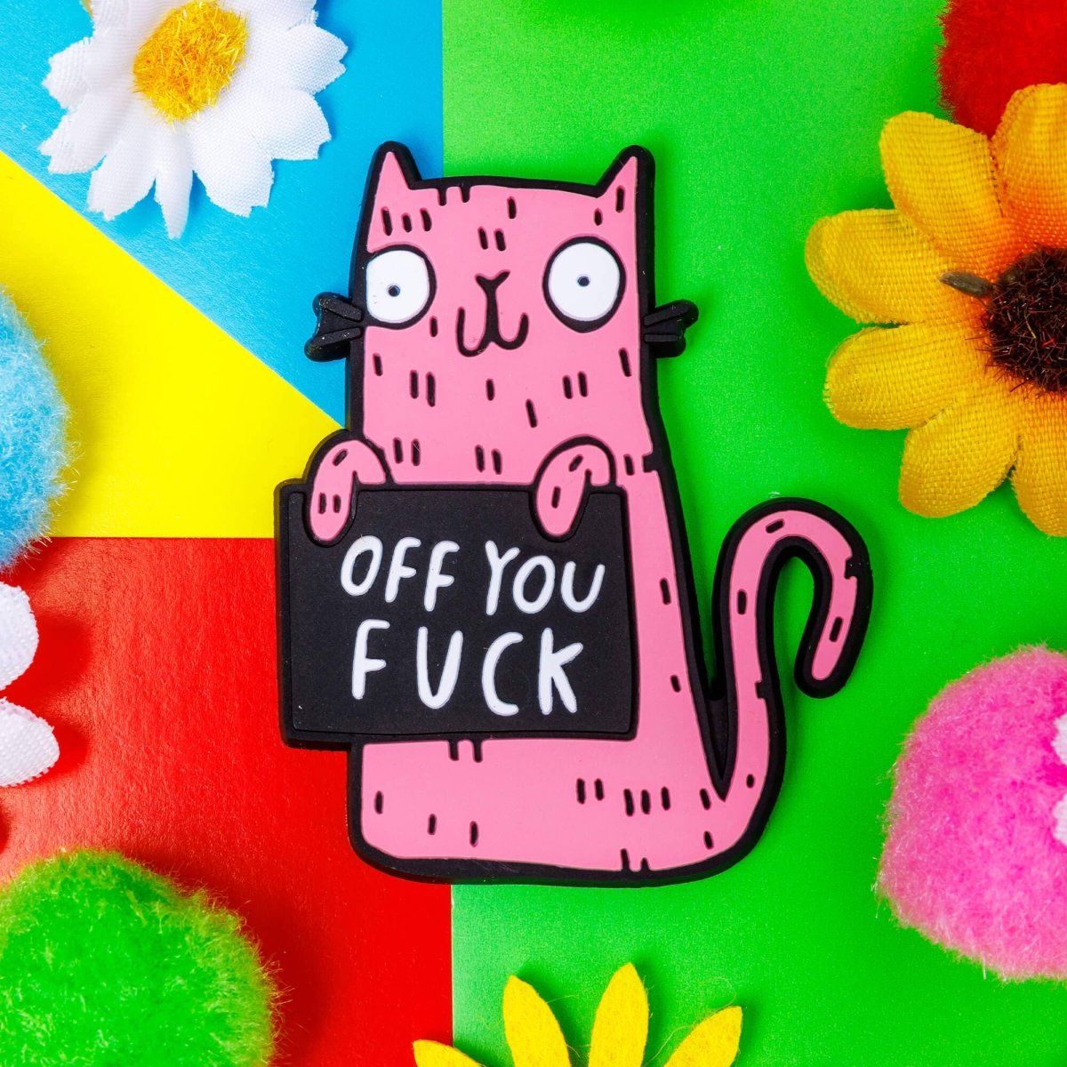 Off You Fuck Sweary Cat Magnet - Pink Poodle Boutique - KA - MAGNET - OFFYOU