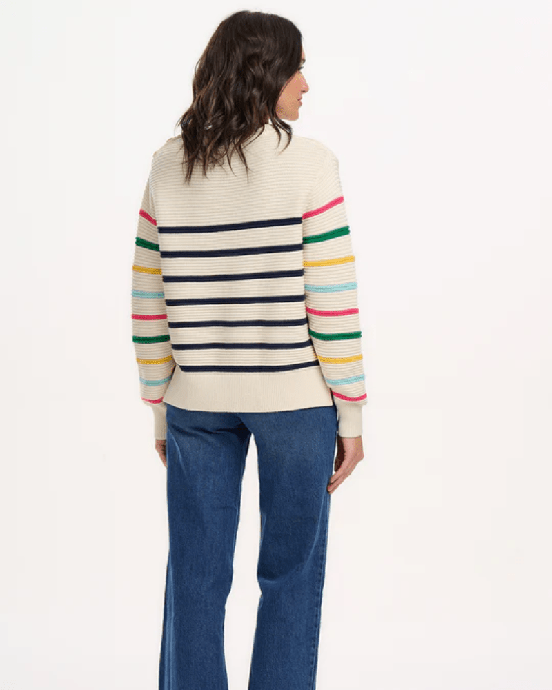 Rebecca Rainbow Stripe Jumper - Pink Poodle Boutique -