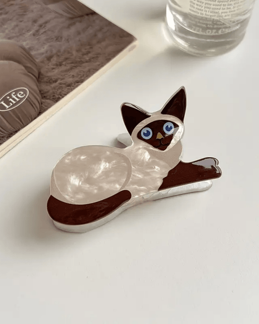 Sitting Cat Hair Claws - Pink Poodle Boutique - CLAW - SIAMESE