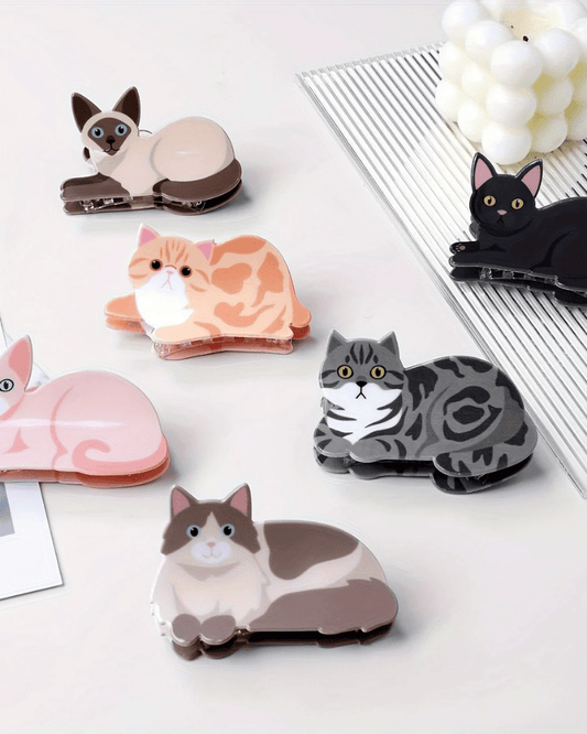 Sitting Cat Hair Claws - Pink Poodle Boutique - CLAW - SIAMESE