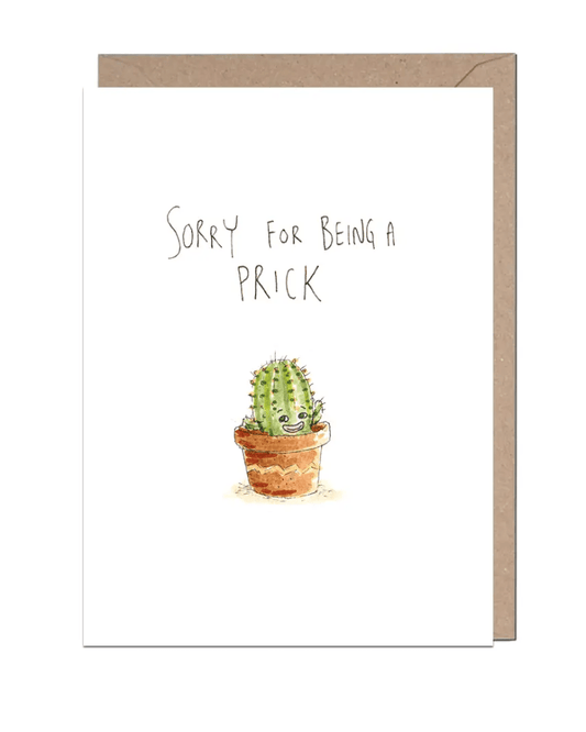 Sorry For Being a Prick Greeting Card - Pink Poodle Boutique -