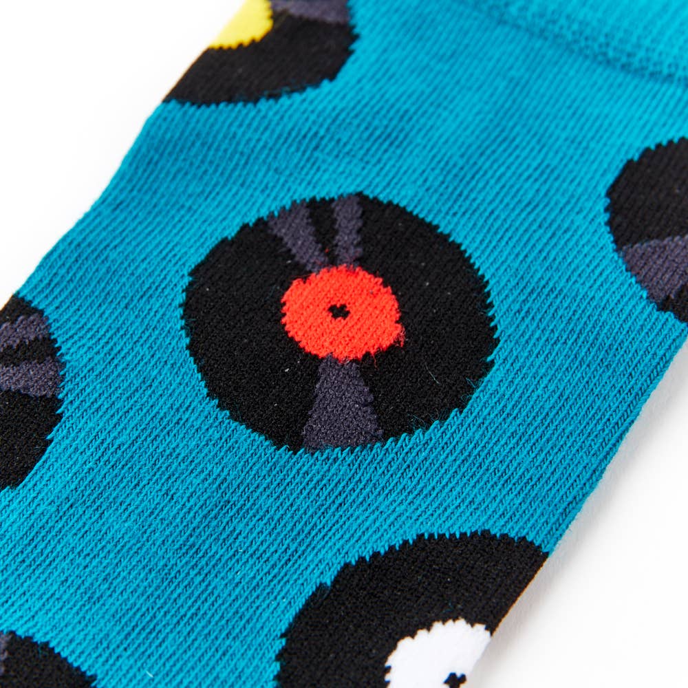 Vinyl Gift Box Crew Socks - Pink Poodle Boutique - URB00264