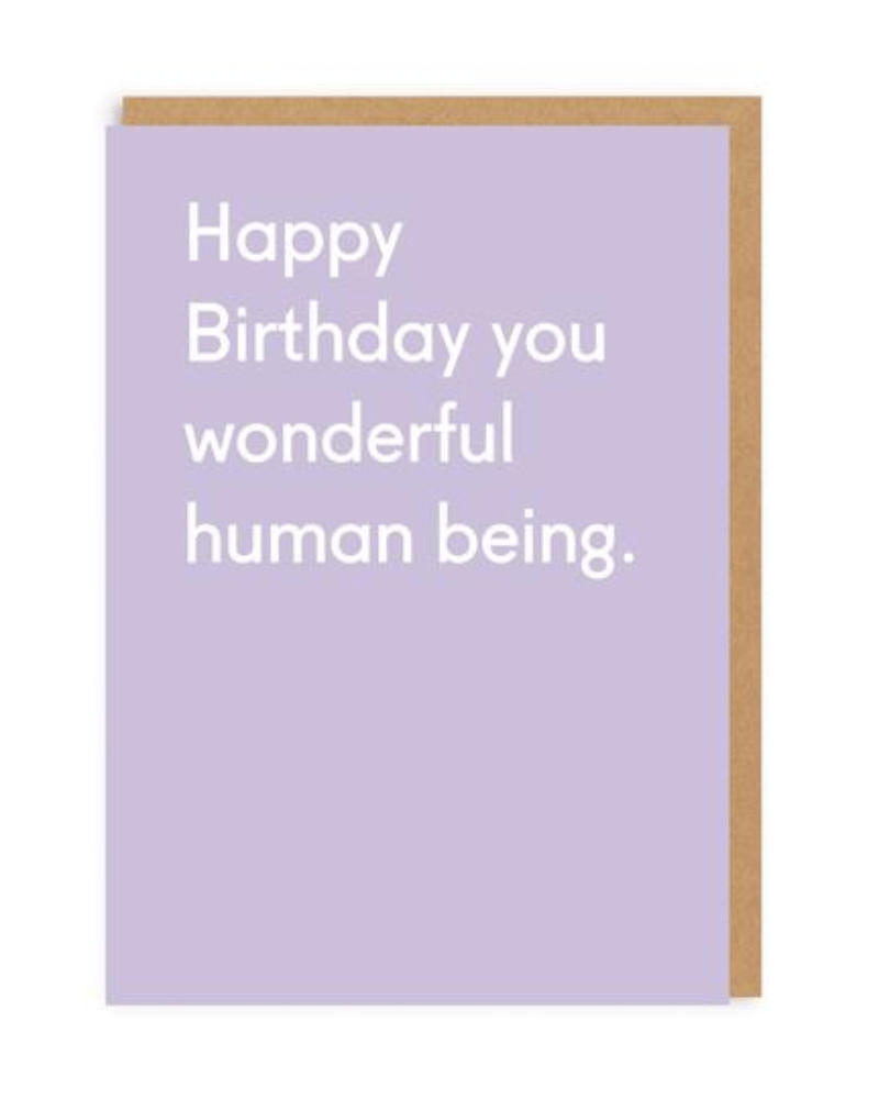 Wonderful Human Being Greeting Card - Pink Poodle Boutique -