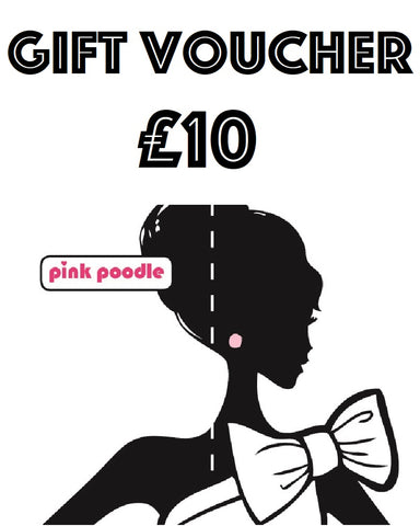 £10 Pink Poodle In Store Gift Voucher