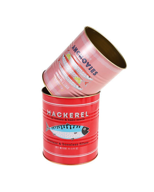 Fish Storage Tins Set Of 2