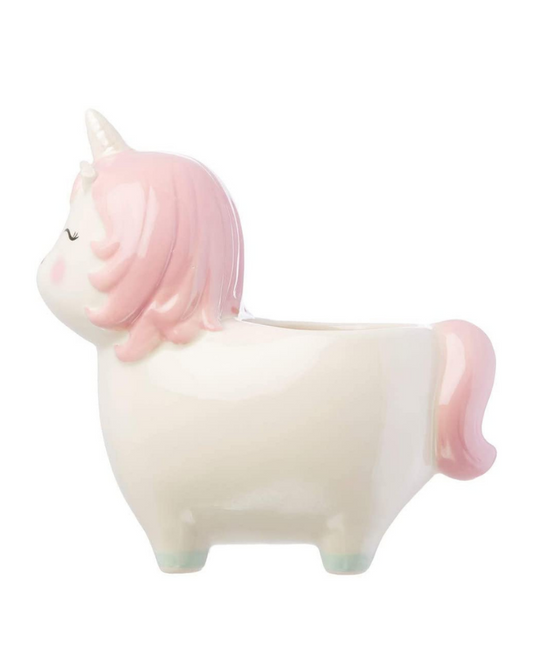 Rainbow Unicorn Pearlised Planter