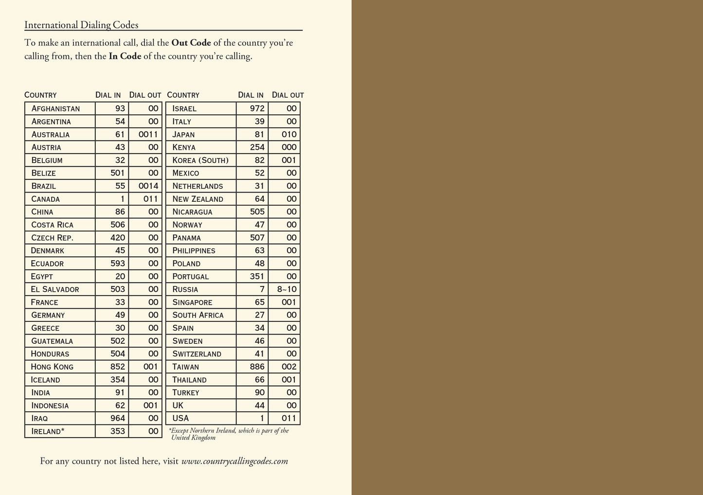 Old World Address Book