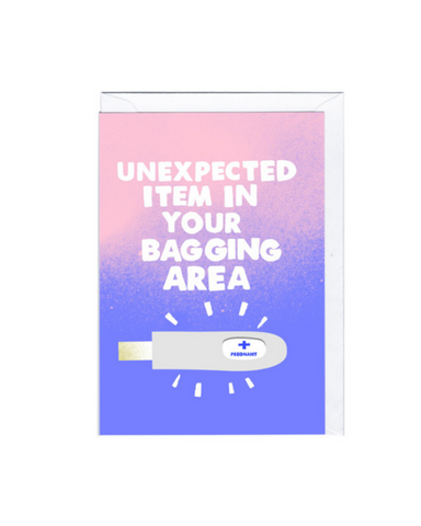 Unexpected Item New Baby Greeting Card