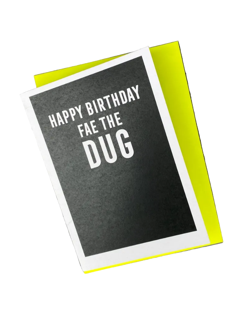 Happy Birthday Fae The Dug Card