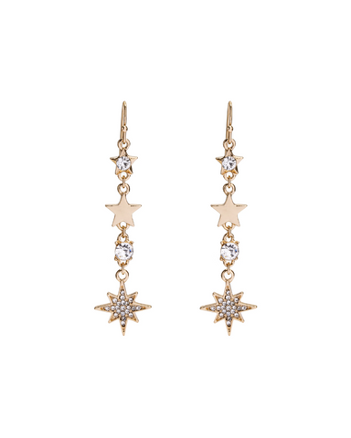 Star Crystal Drop Earrings D&X