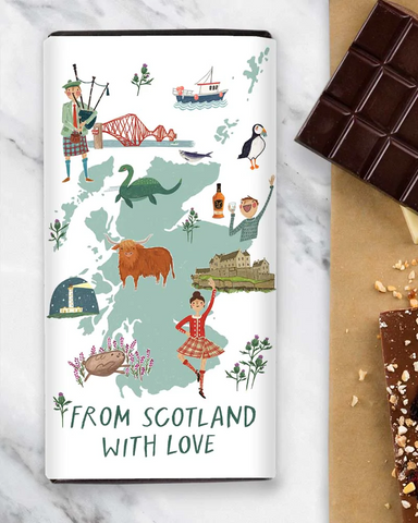From Scotland With Love Scottish Chocolate Bar Artist Collab