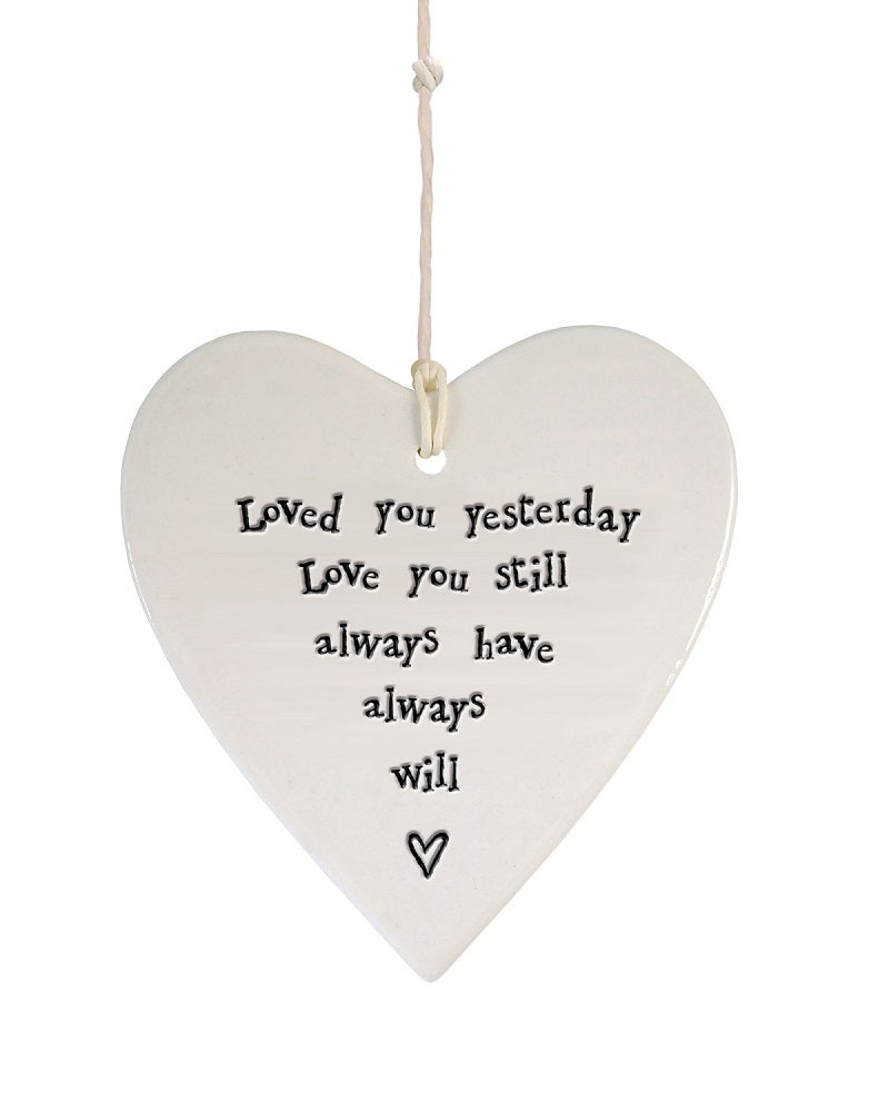 Loved you ... Hanging Heart Decoration
