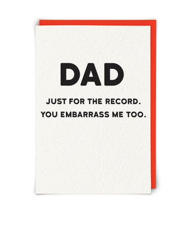 Dad Embarrass Card