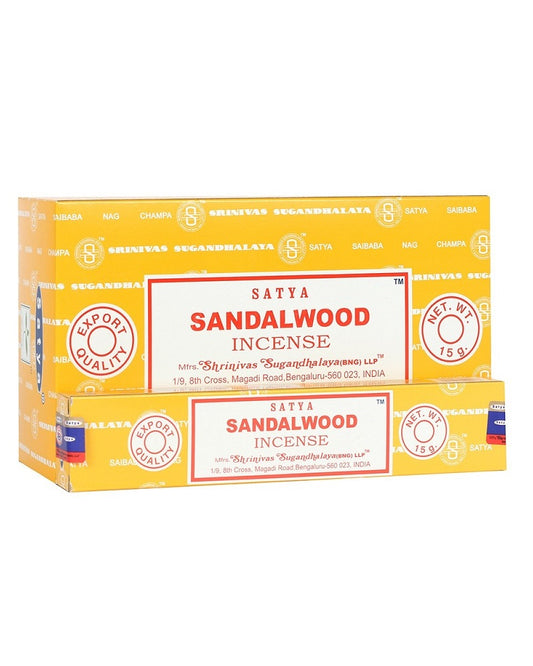 Satya Incense Set of 12 Sticks Assorted Scents