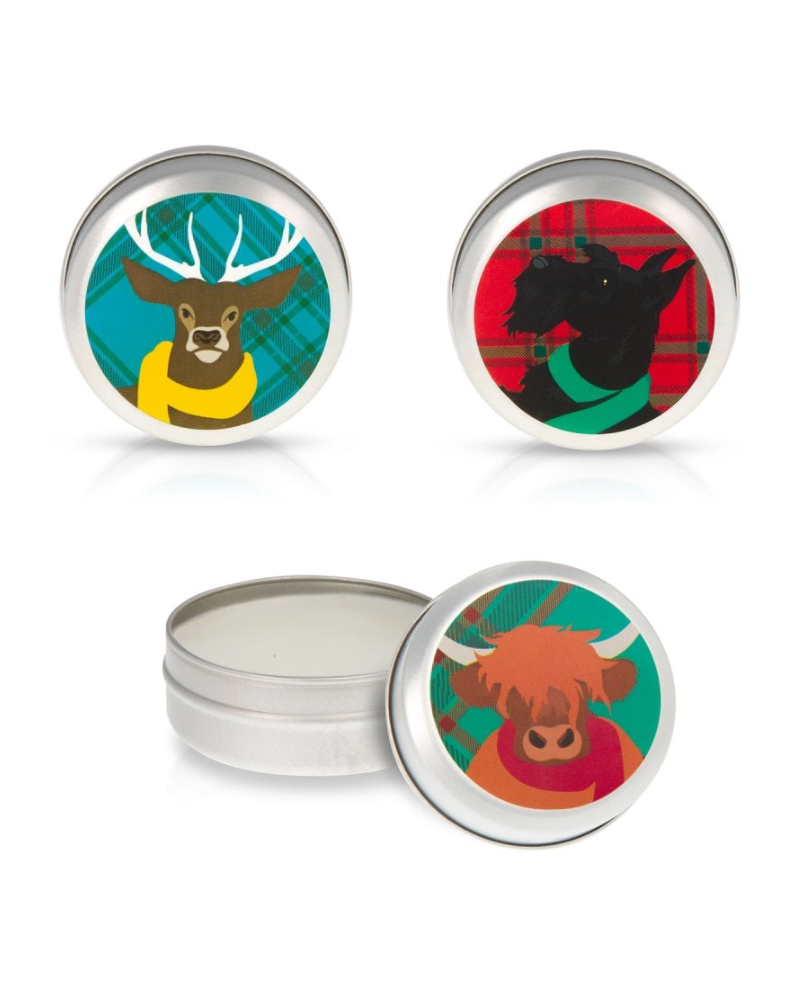 Scottish Stag Deer Lemon And Mandarin Scented Lip Balm