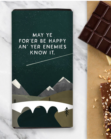 May Ye For'er Be Happy Scottish Chocolate Bar Artist Collab