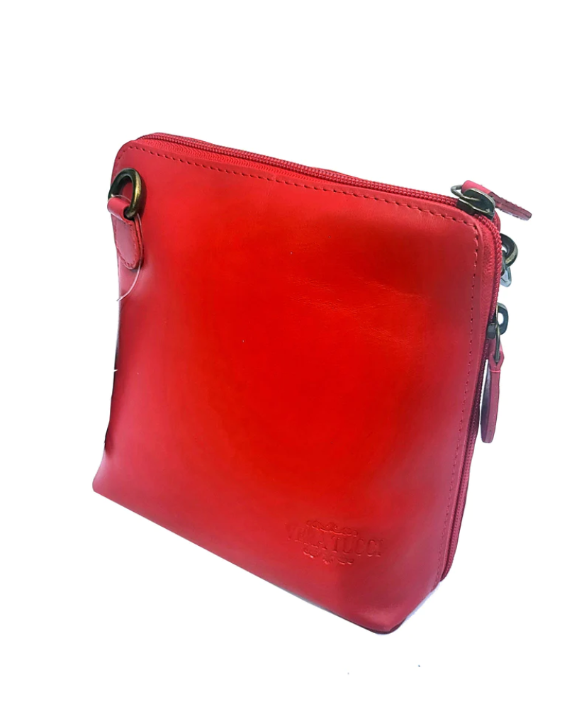 Rhiannon Real Leather Zip Around Cross Body Bag
