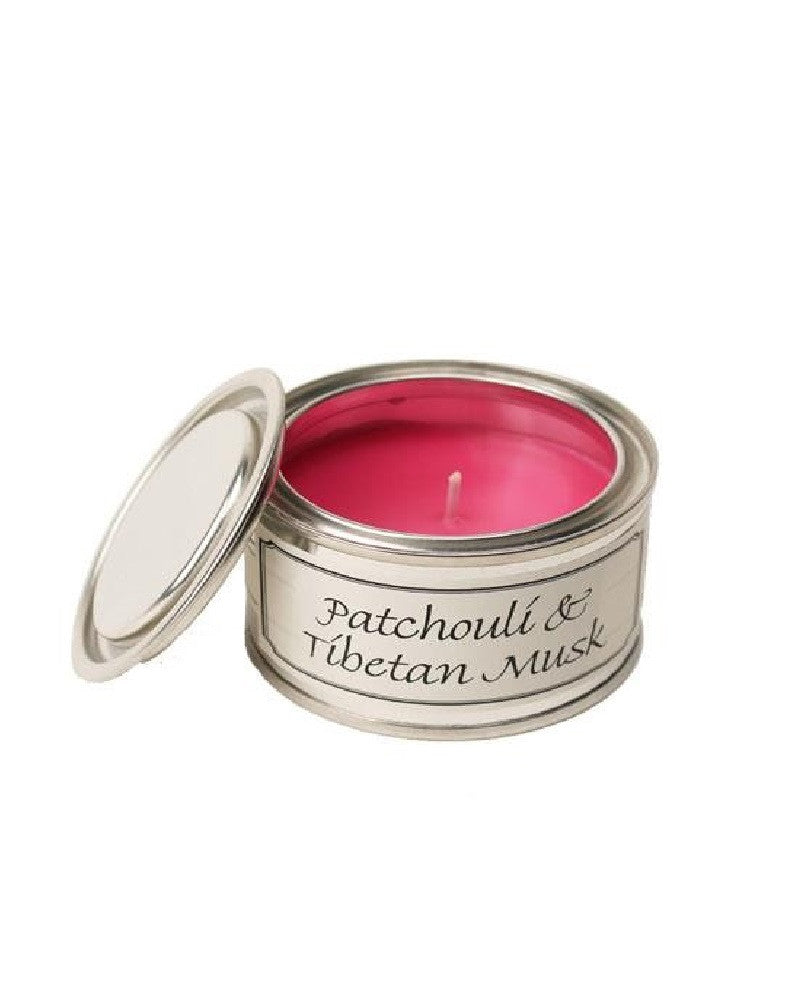 Patchouli and Tibetan Musk Paint Pot Candle