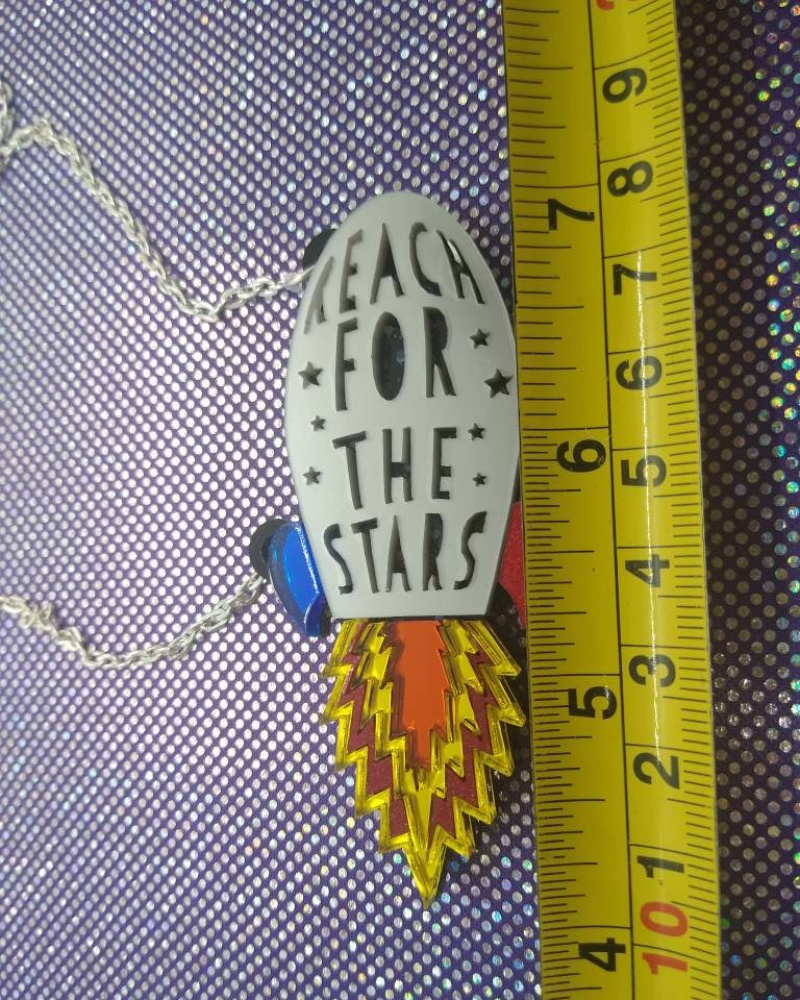 Reach For The Stars Rocket Necklace