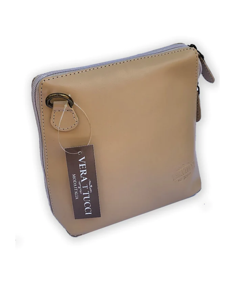 Rhiannon Real Leather Zip Around Cross Body Bag