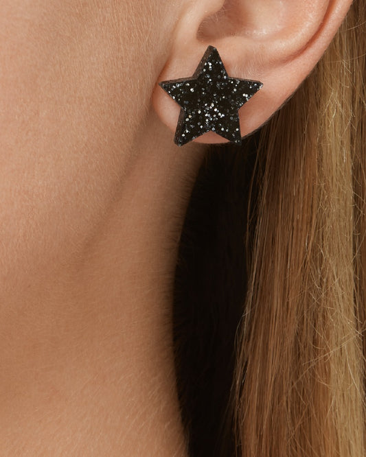 Space Star And Moon Earrings