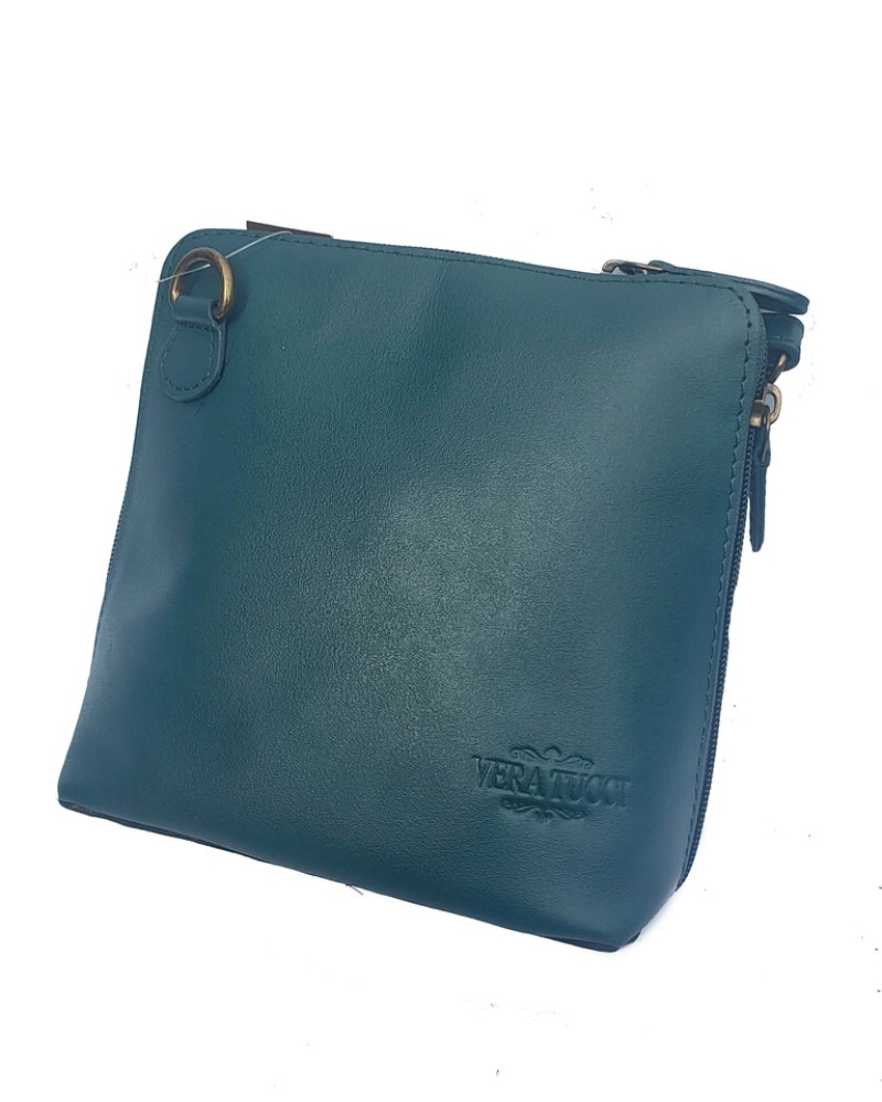 Rhiannon Real Leather Zip Around Cross Body Bag