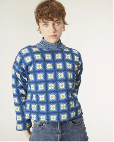 Crochet Quilted Sweatshirt Compania Fantastica