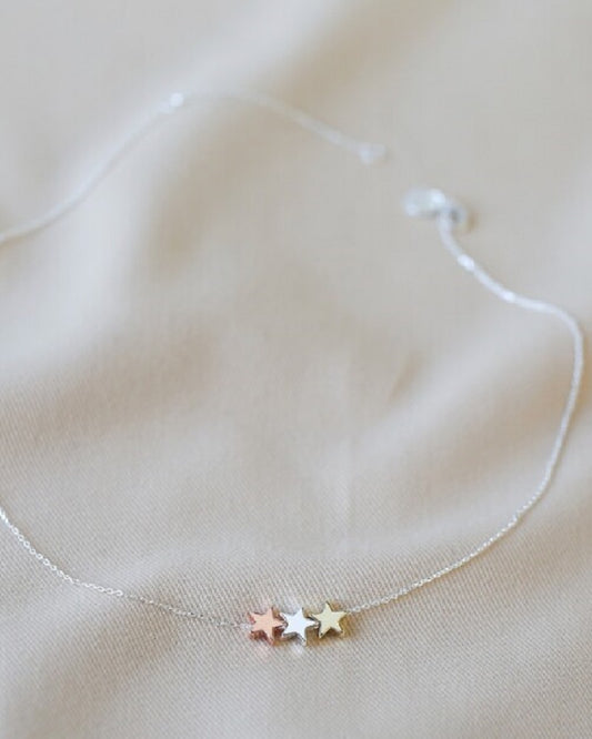 Triple Star Necklace
