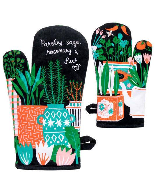 Parsley Sage Rosemary And Fuck Off Oven Mitt