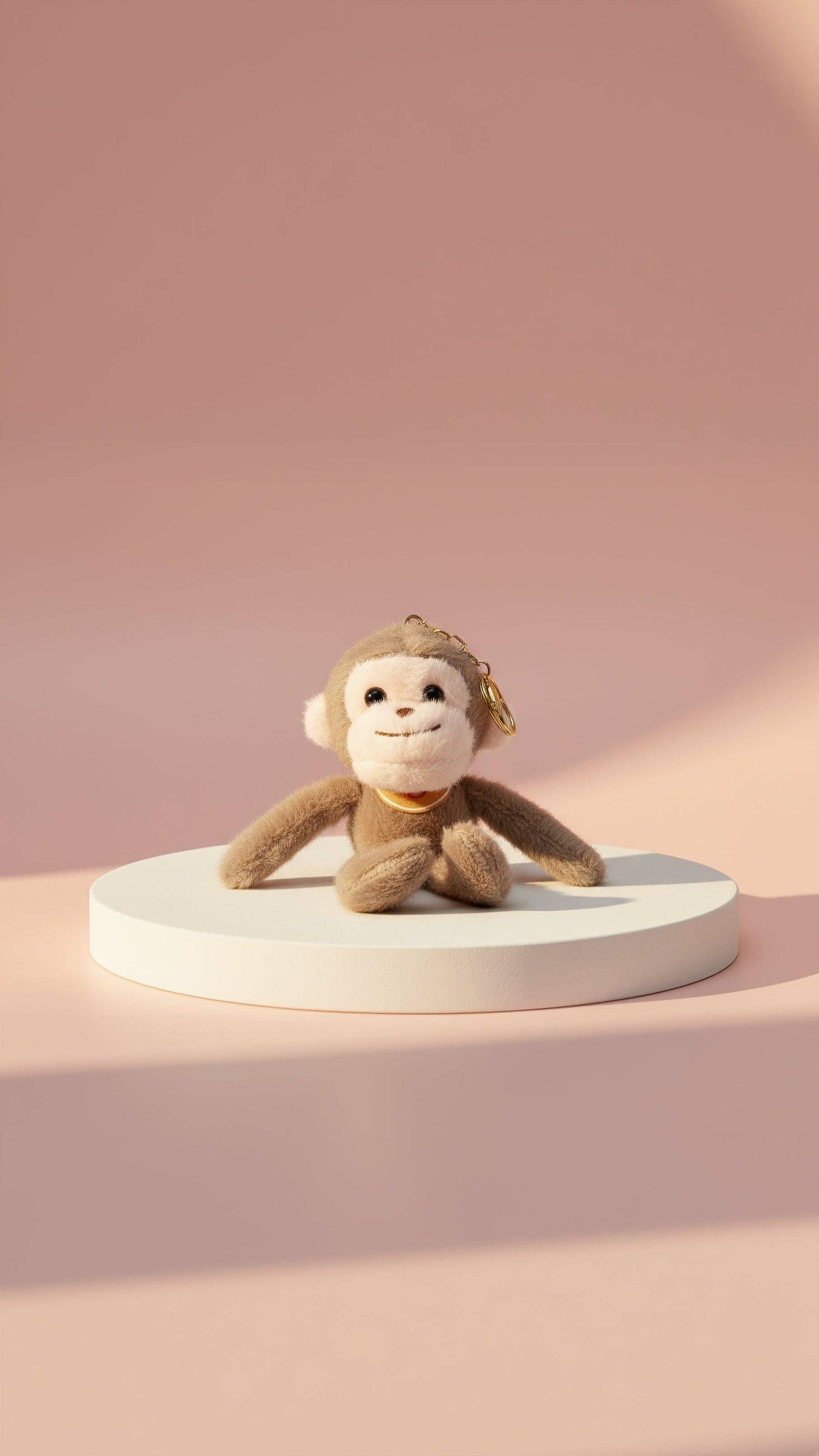 Little Monkey Bag Charm in Brown or Grey