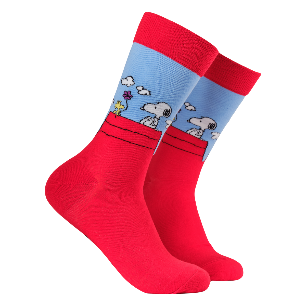 Peanuts Snoopy and Woodstock Crew Socks