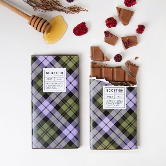 Scottish Heather, Honey & Blackberry Chocolate Bar