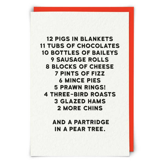 12 Days of Christmas Card