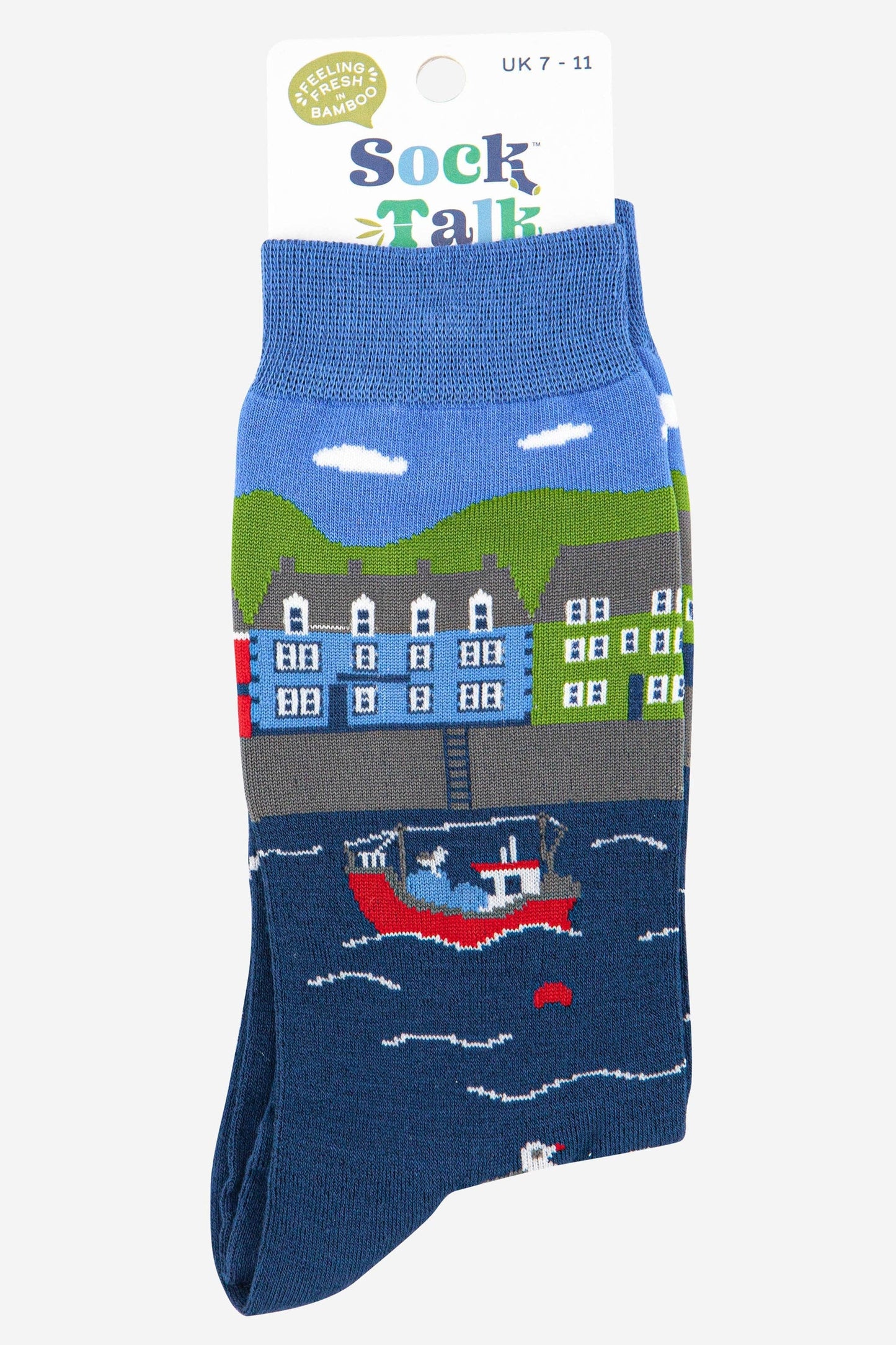 Fishing Village Bamboo Socks