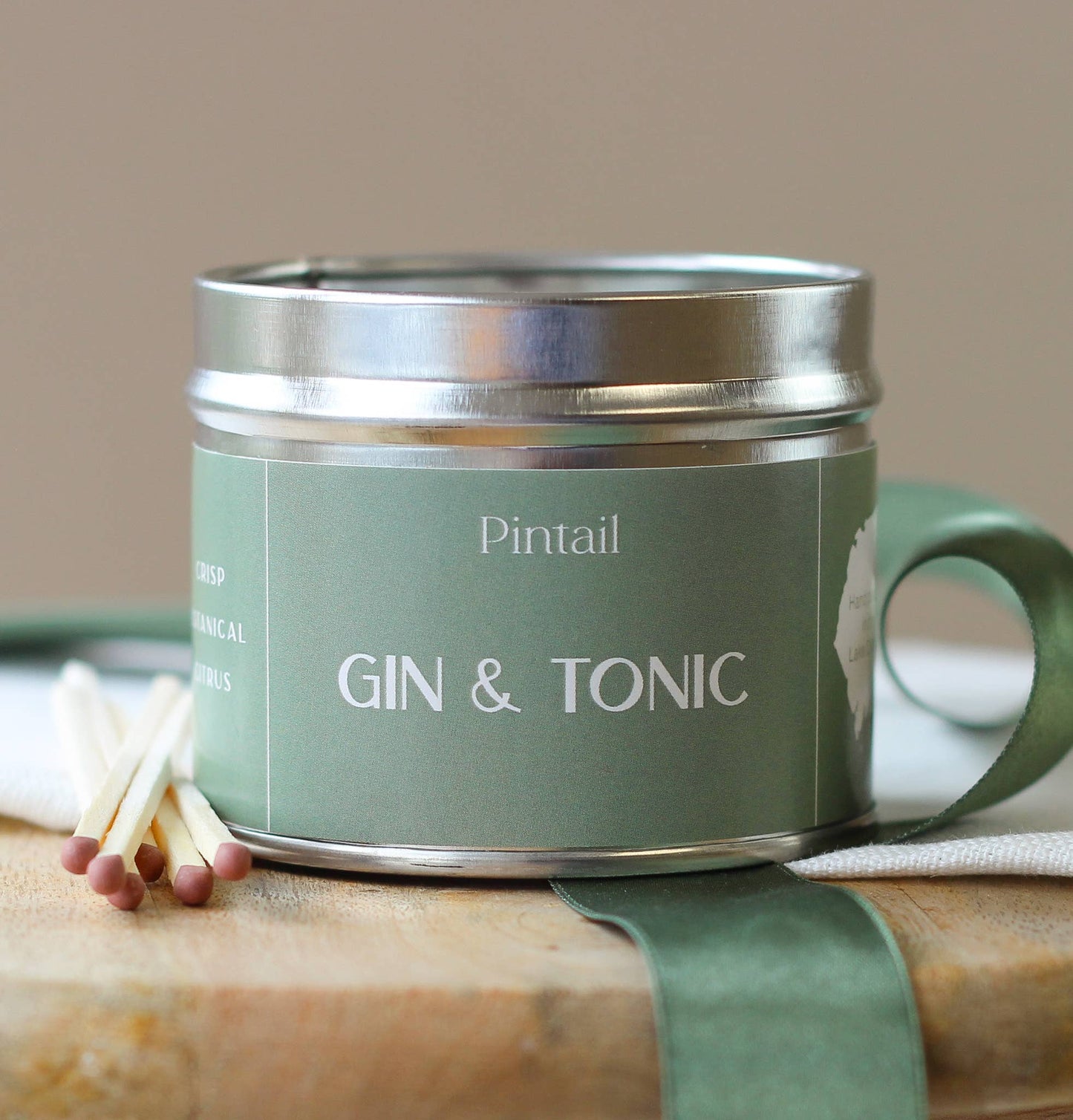 Gin and Tonic Classic Tin Candle