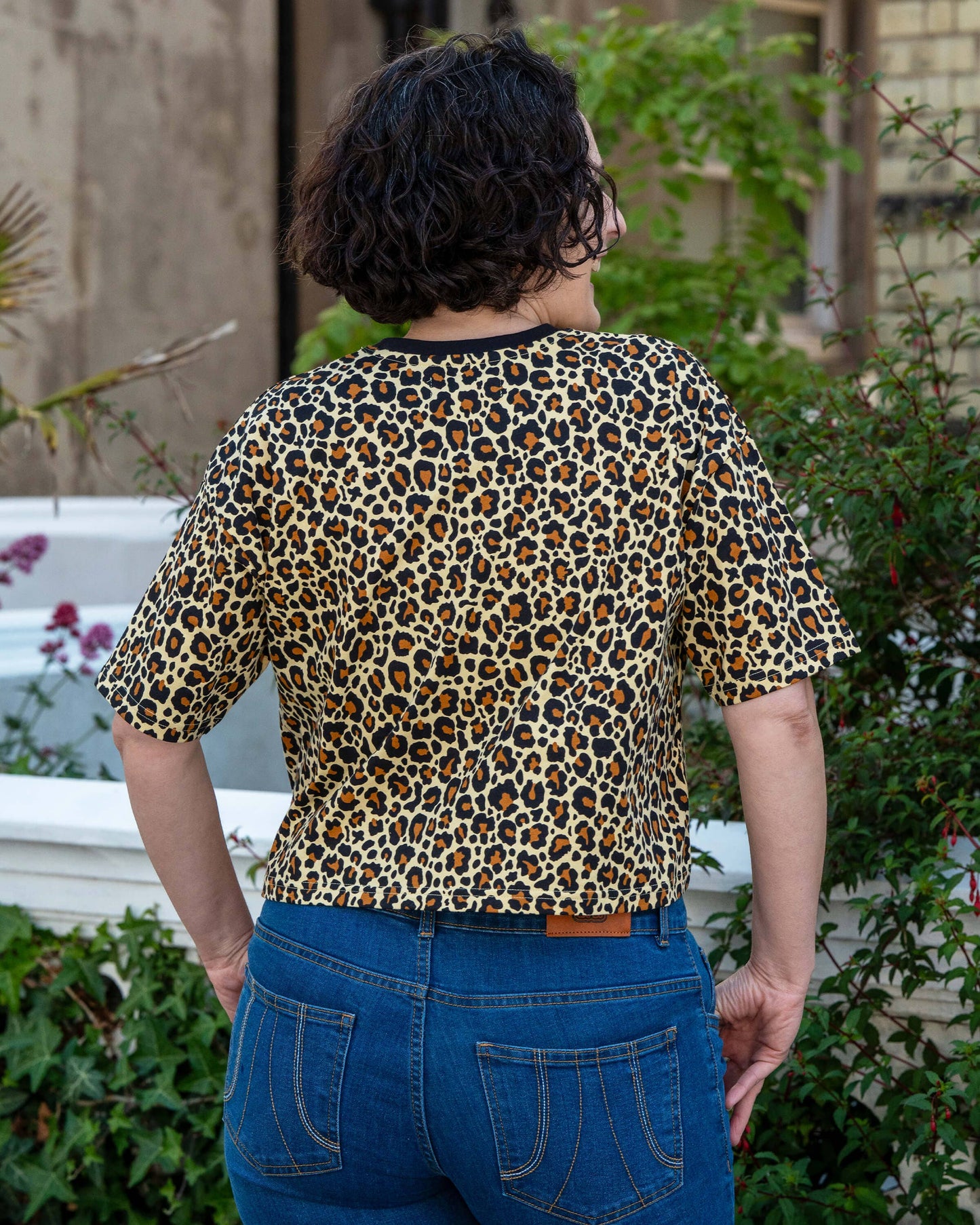 Classic Leopard Cropped Boxy Tee By Rebel Romance