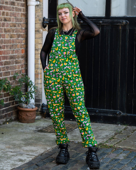 Bugs Stretch Dungarees by Rebel Romance x Dipstick Store