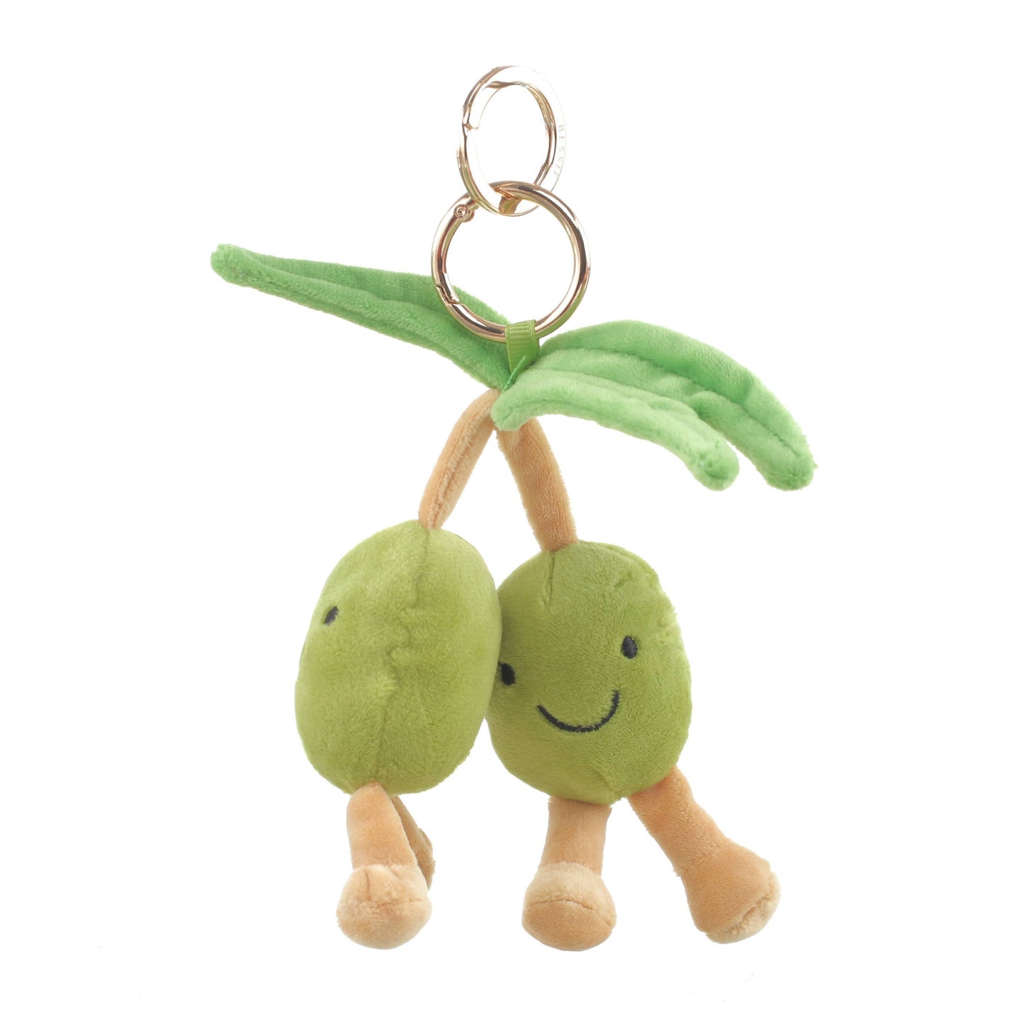 Plush Green Peas Bag Charm