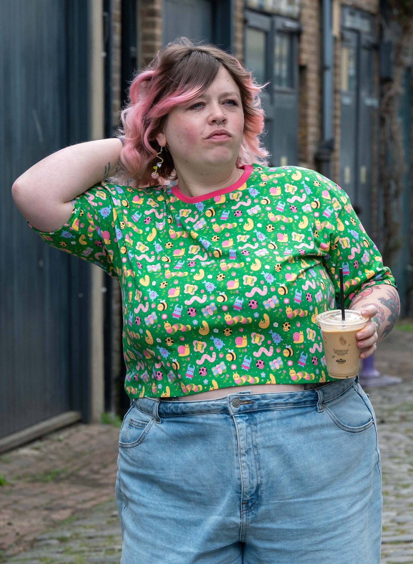 Bugs Cropped Boxy Tee by Rebel Romance x Dipstick Store