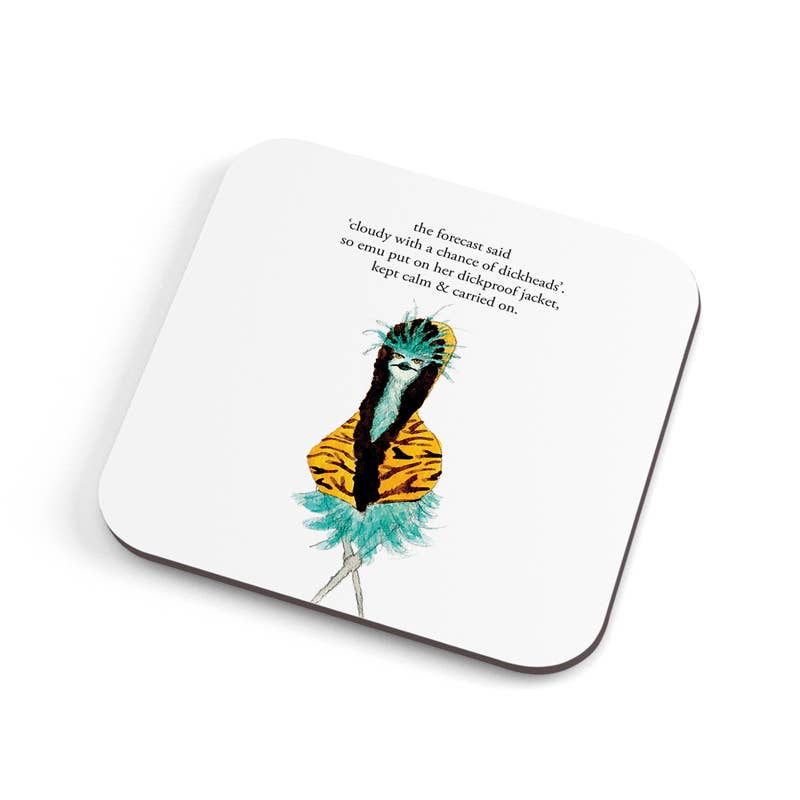 Dickproof Jacket Emu Coaster