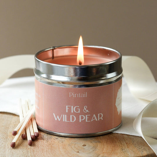 Fig and Wild Pear Classic Tin Candle