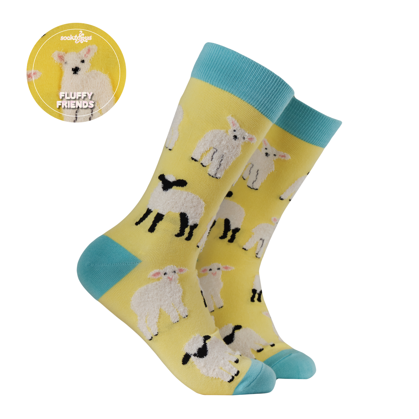 Fluffy Lambs Crew Socks