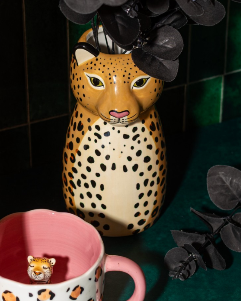Leopard Shaped Vase