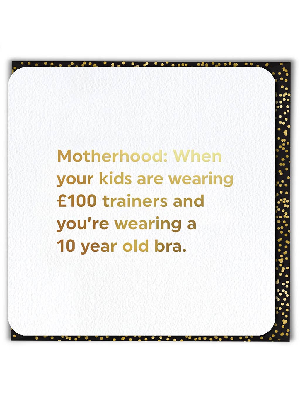 10 Year Old Bra Motherhood Greeting Card