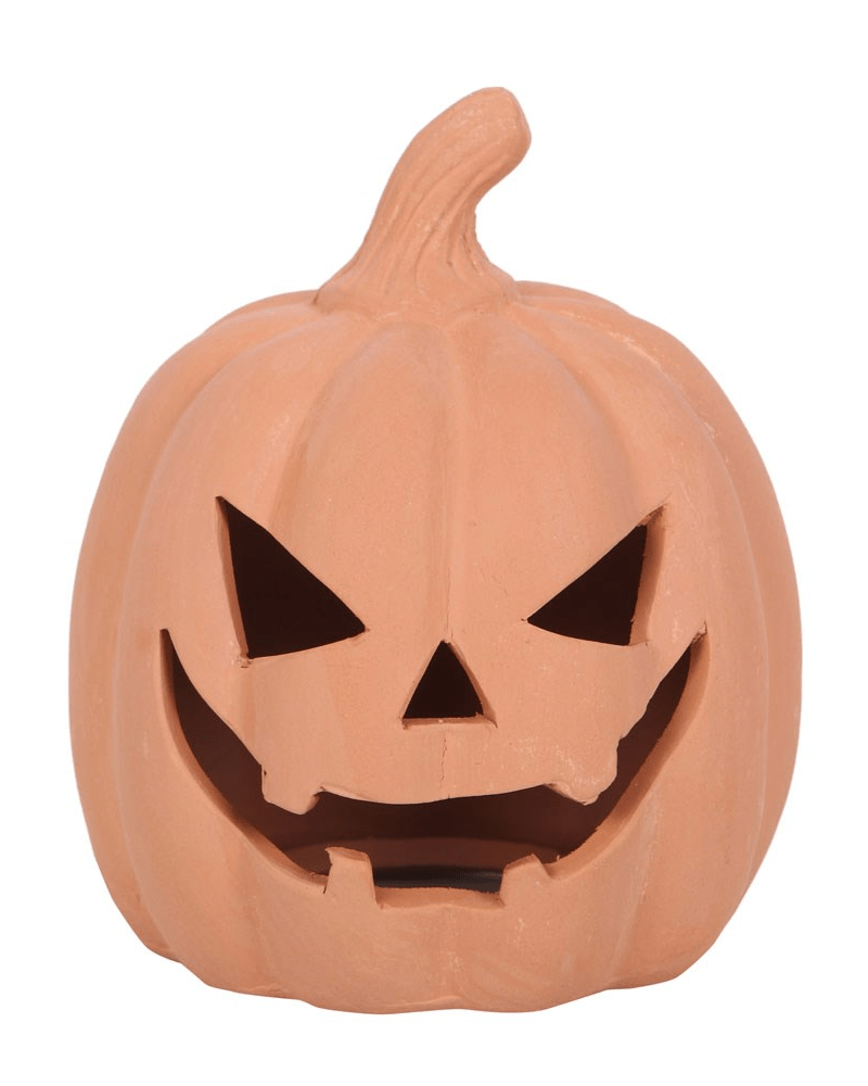 12.5cm Terracotta Pumpkin Ornament - Pink Poodle Boutique - PU-60023