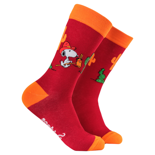 Snoopy Howdy Cowboy Crew Socks