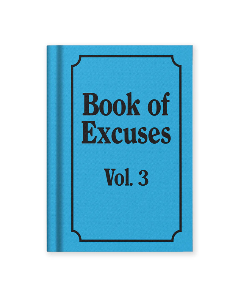 Book of Excuses A7 Fabric Notebook