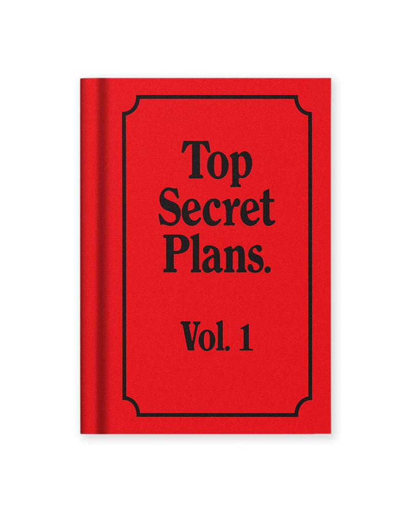 Top Secret Plans A7 Fabric Notebook