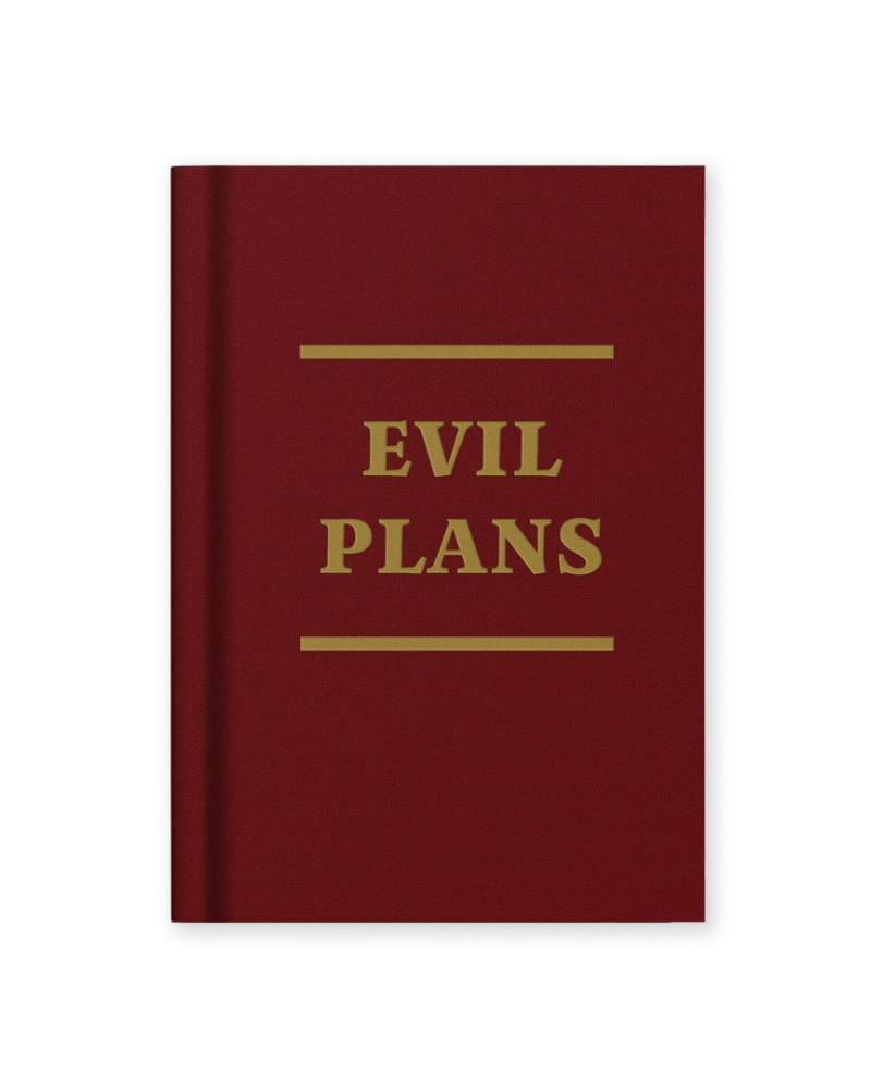 Evil Plans A7 Fabric Notebook